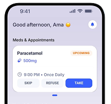 MyNursePal App medication management on mobile